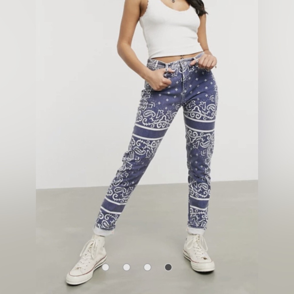 Scotch & Soda bandana print slim boyfriend jeans 25/32